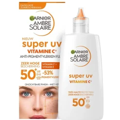 Garnier Ambre Solaire Zonnebrand>Super Uv Vitamine C SPF50+ Anti-Pigmentvlekken Fluid