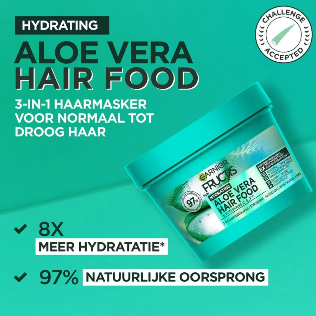 Fructis Haarmasker>Garnier Hairfood Aloë Vera Haarmasker