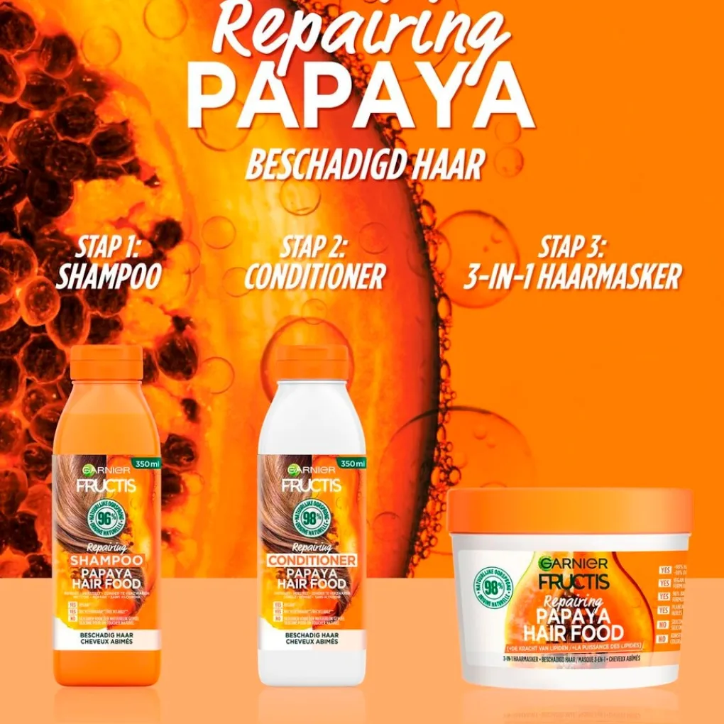 Fructis Shampoo>Garnier Papaya Hair Food Shampoo