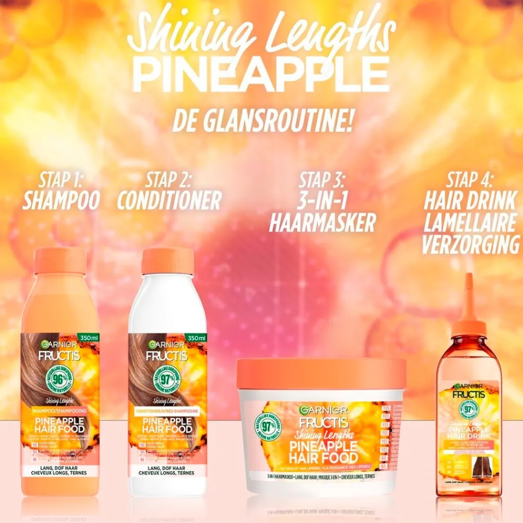 Fructis Shampoo>Garnier Pineapple Hair Food Shampoo