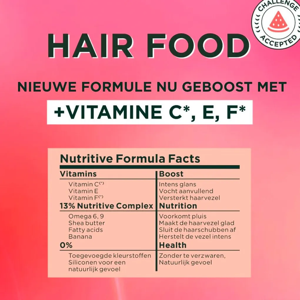 Fructis Haarmasker>Garnier Watermelon Hair Food 3-in-1 Haarmasker