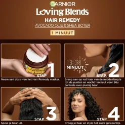 Loving Blends Haarmasker>Garnier Avocado-Olie & Sheaboter Haarmasker