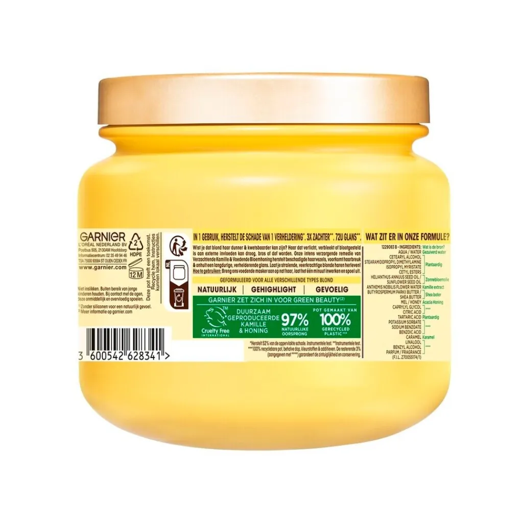 Loving Blends Haarmasker>Garnier Blond Remedy Sun-Kissed Chamomile & Bloemenhoning Herstellend Masker