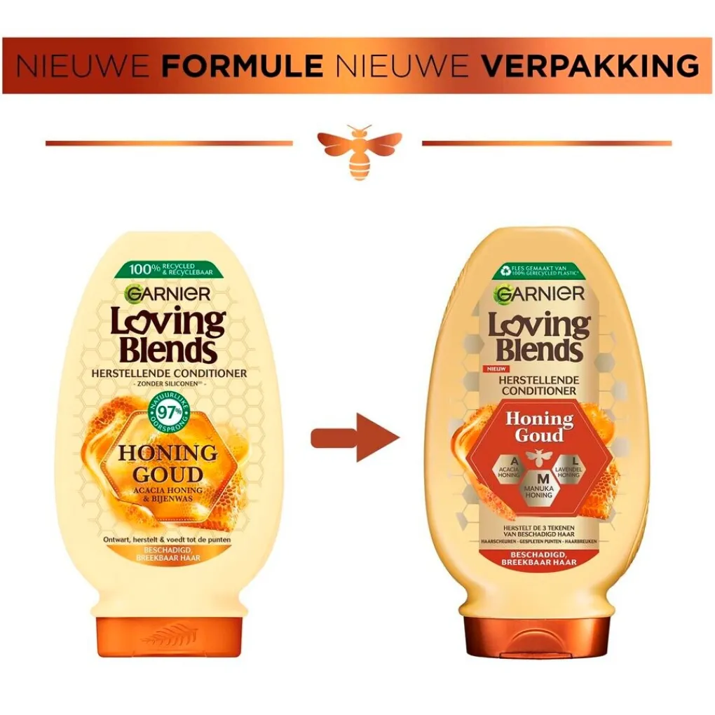 Loving Blends Conditioner>Garnier Honing Goud Herstellende Conditioner