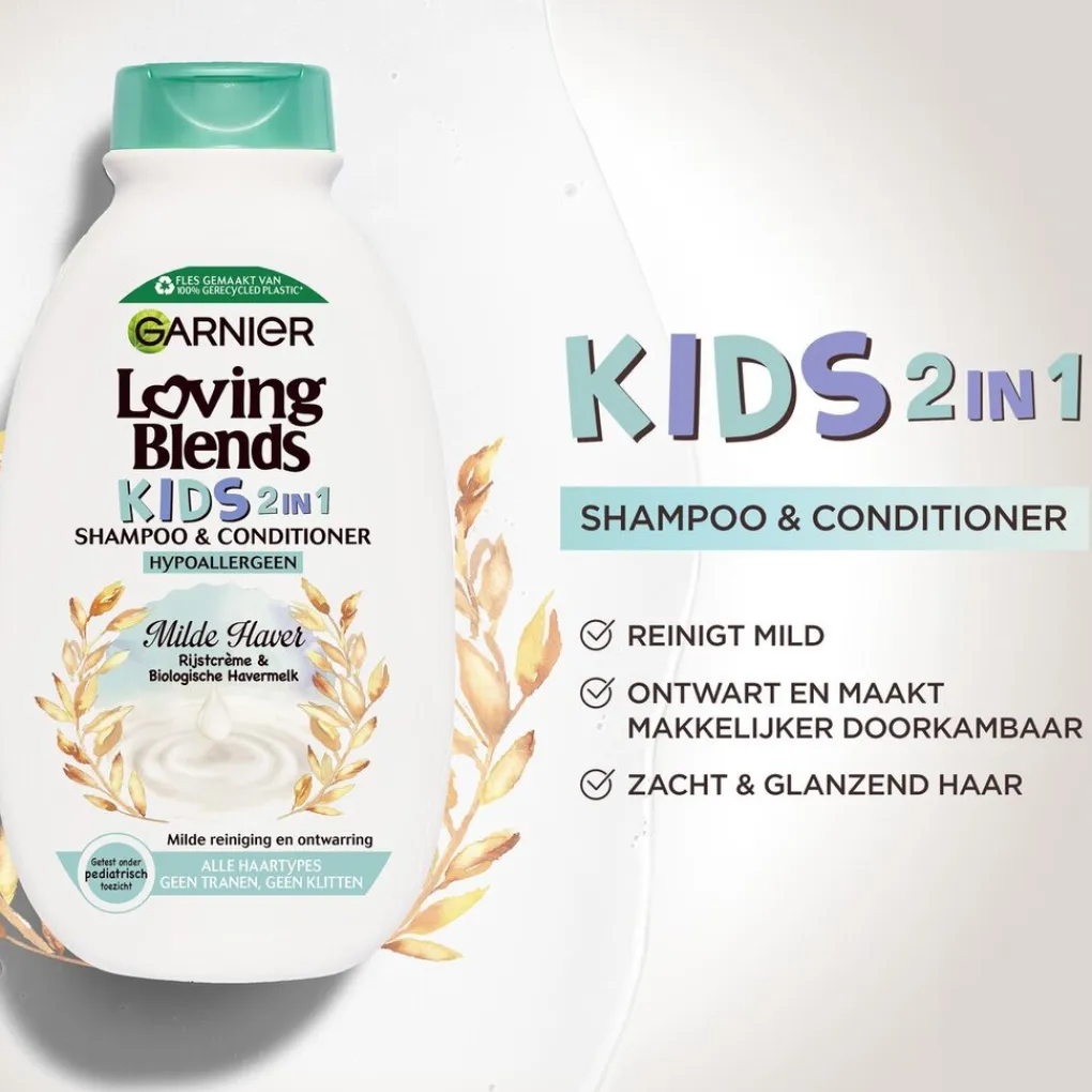 Loving Blends Baby Haarverzorging>Garnier Kids Milde Haver 2-in-1 Shampoo & Conditioner