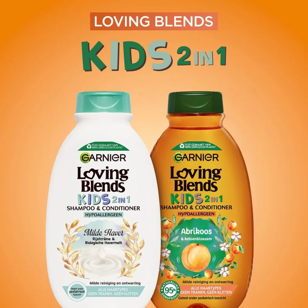 Loving Blends Baby Haarverzorging>Garnier Kids Abrikoos 2-in-1 Shampoo & Conditioner