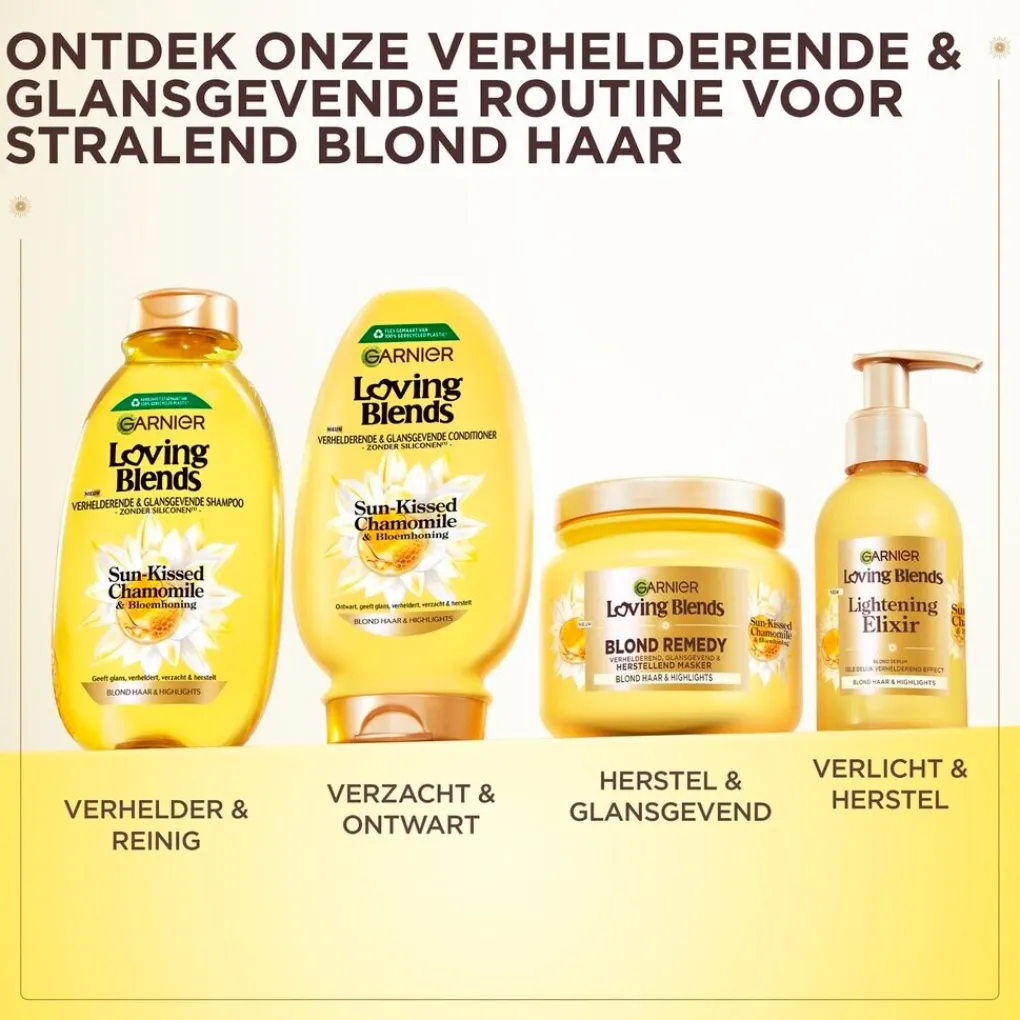 Loving Blends Conditioner>Garnier Sun-Kissed Chamomile & Bloemenhoning Verhelderende & Glansgevende Conditioner