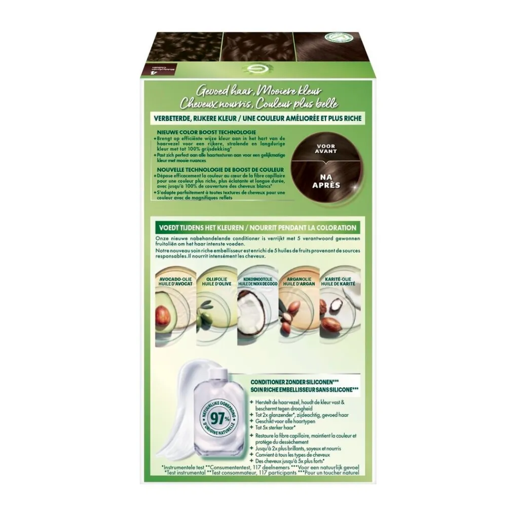 Nutrisse Haarverf>Garnier Ultra Crème 4 Middenbruin Permanente Haarkleuring