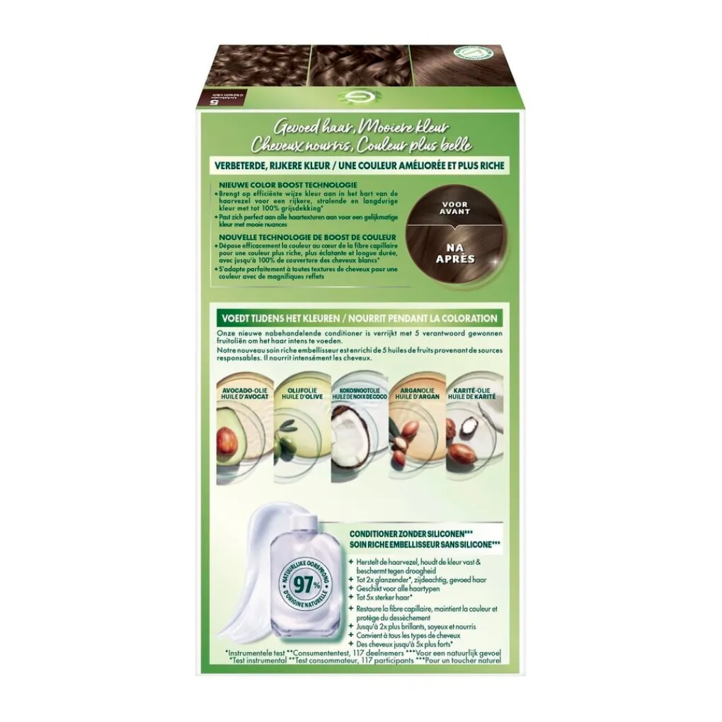 Nutrisse Haarverf>Garnier Ultra Crème 5 Lichtbruin Permanente Haarkleuring