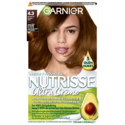 Nutrisse Haarverf>Garnier Ultra Crème 4.3 Goudbruin Permanente Haarkleuring