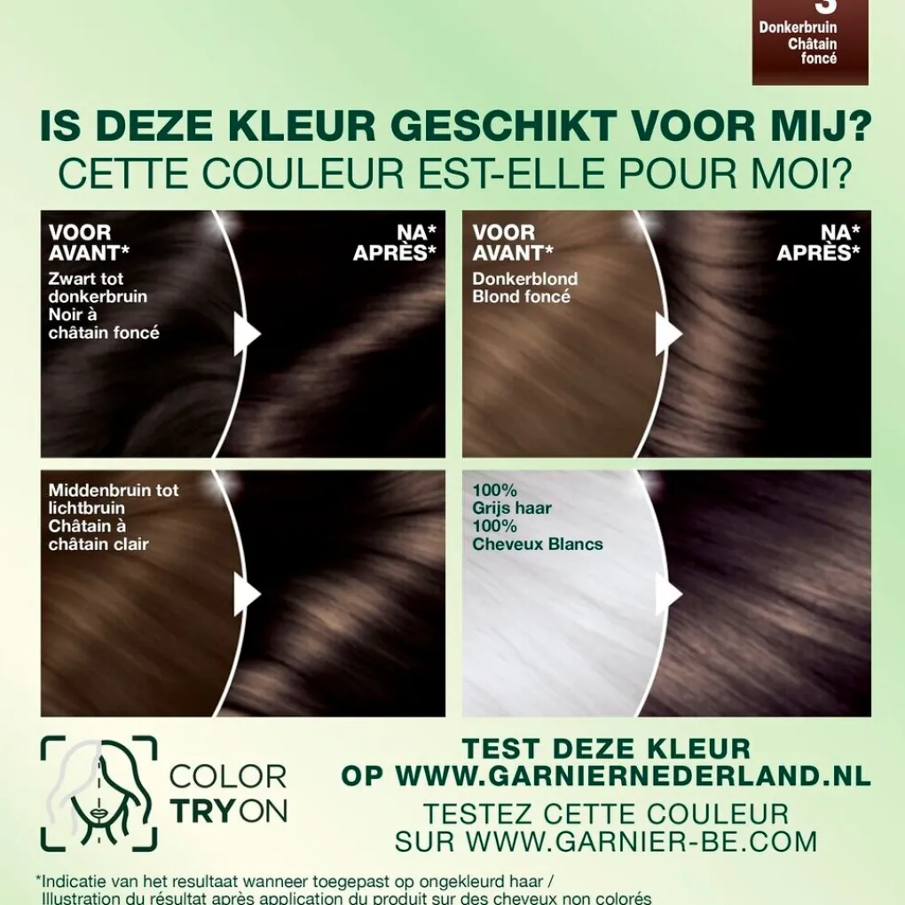 Nutrisse Haarverf>Garnier Ultra Crème 3 Donkerbruin Permanente Haarkleuring