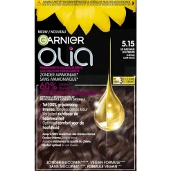 Olia Haarverf>Garnier 5.15 Ijs Kastanje Lichtbruin Permanente Haarkleuring