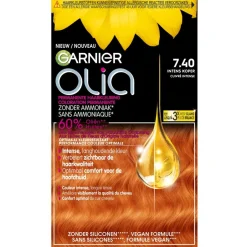 Olia Haarverf>Garnier 7.40 Intens Koper Permanente Haarkleuring