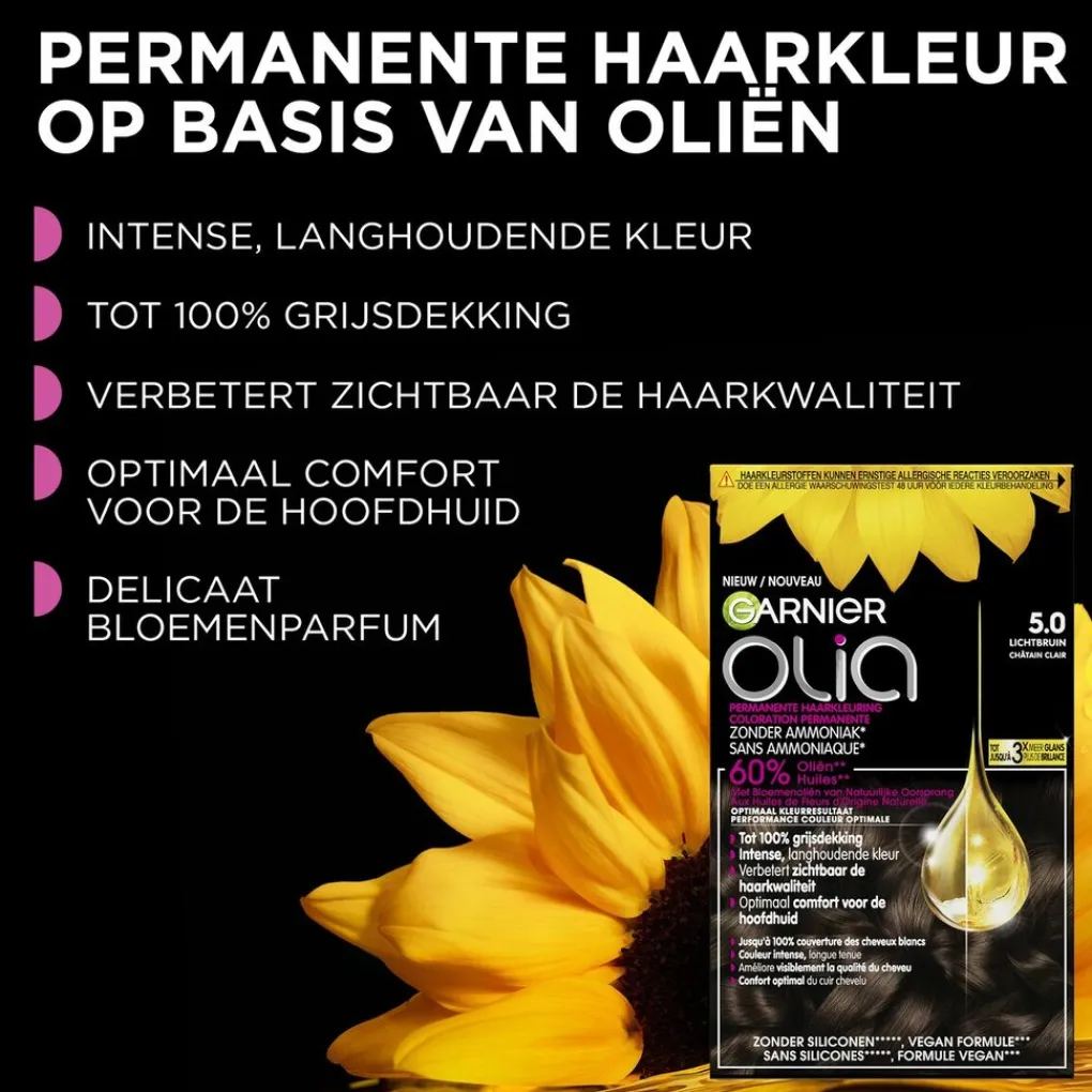 Olia Haarverf>Garnier 6.60 Intens Rood Permanente Crèmekleuring