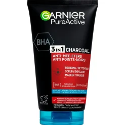 Garnier Skin Naturals Gezichtsreiniging>Garnier PureActive 3-In-1 Anti-Mee-Eters Gezichtsreiniger met Charcoal