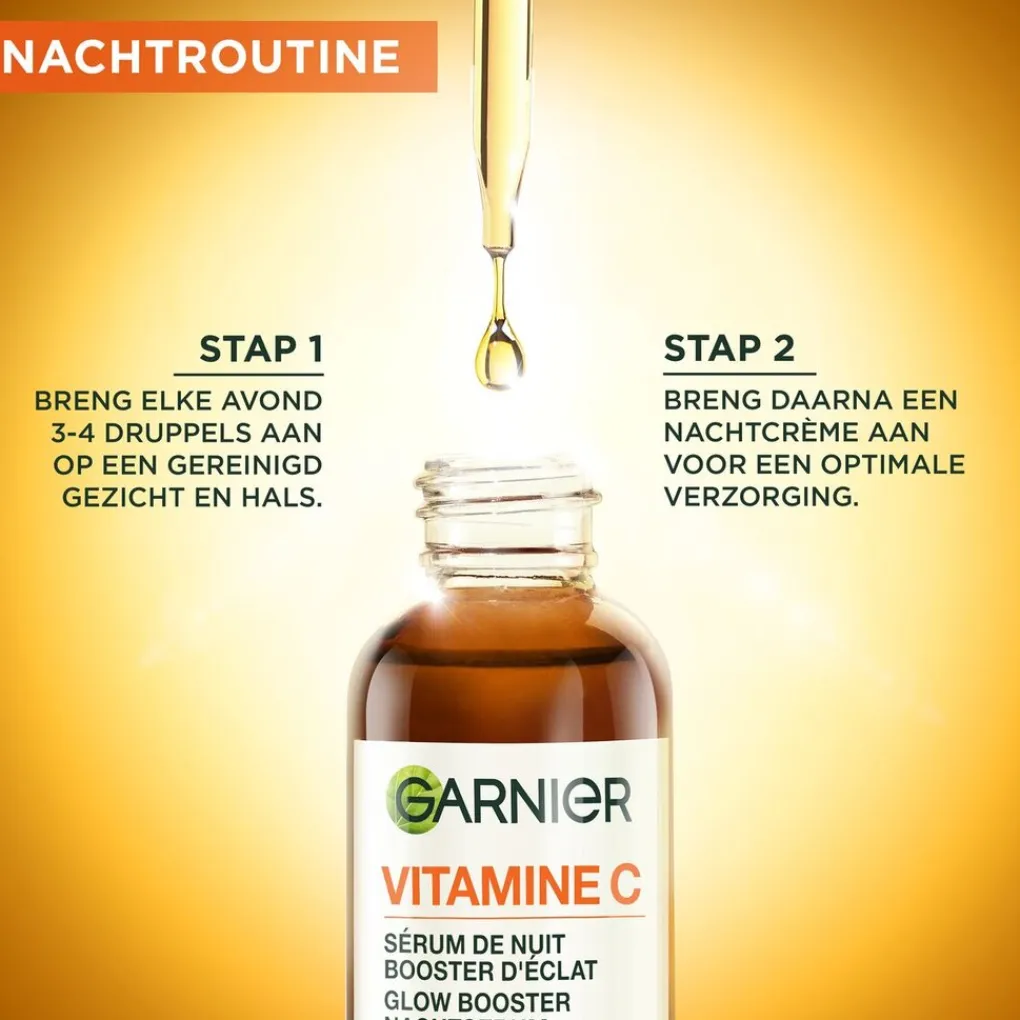 Garnier Skin Naturals Serum>Garnier SkinActive 10% Pure Vitamine C Anti-Pigmentvlekken Nachtserum