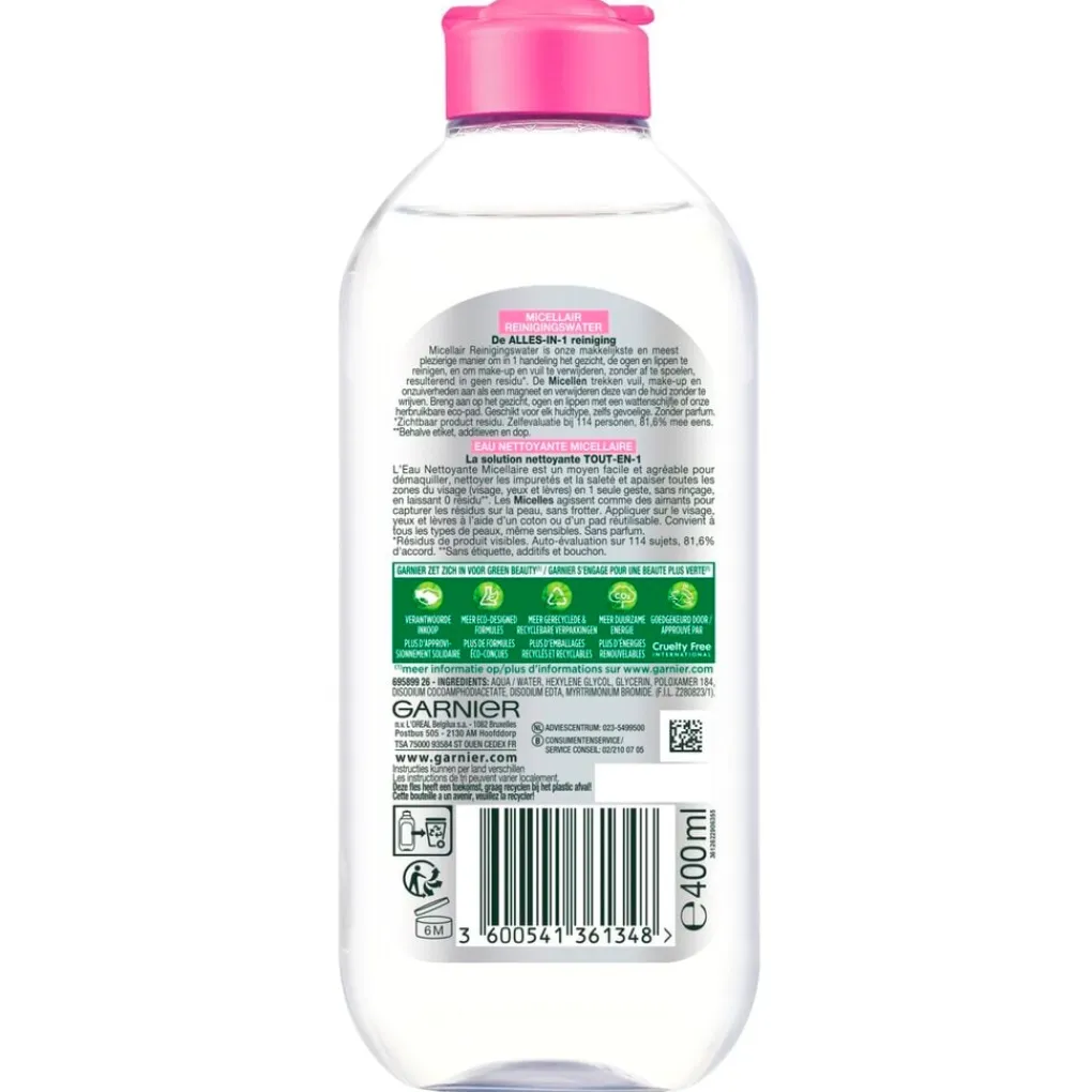 Garnier Skin Naturals Gezichtsreiniging>Garnier SkinActive Alles-In-1 Micellair Reinigingswater