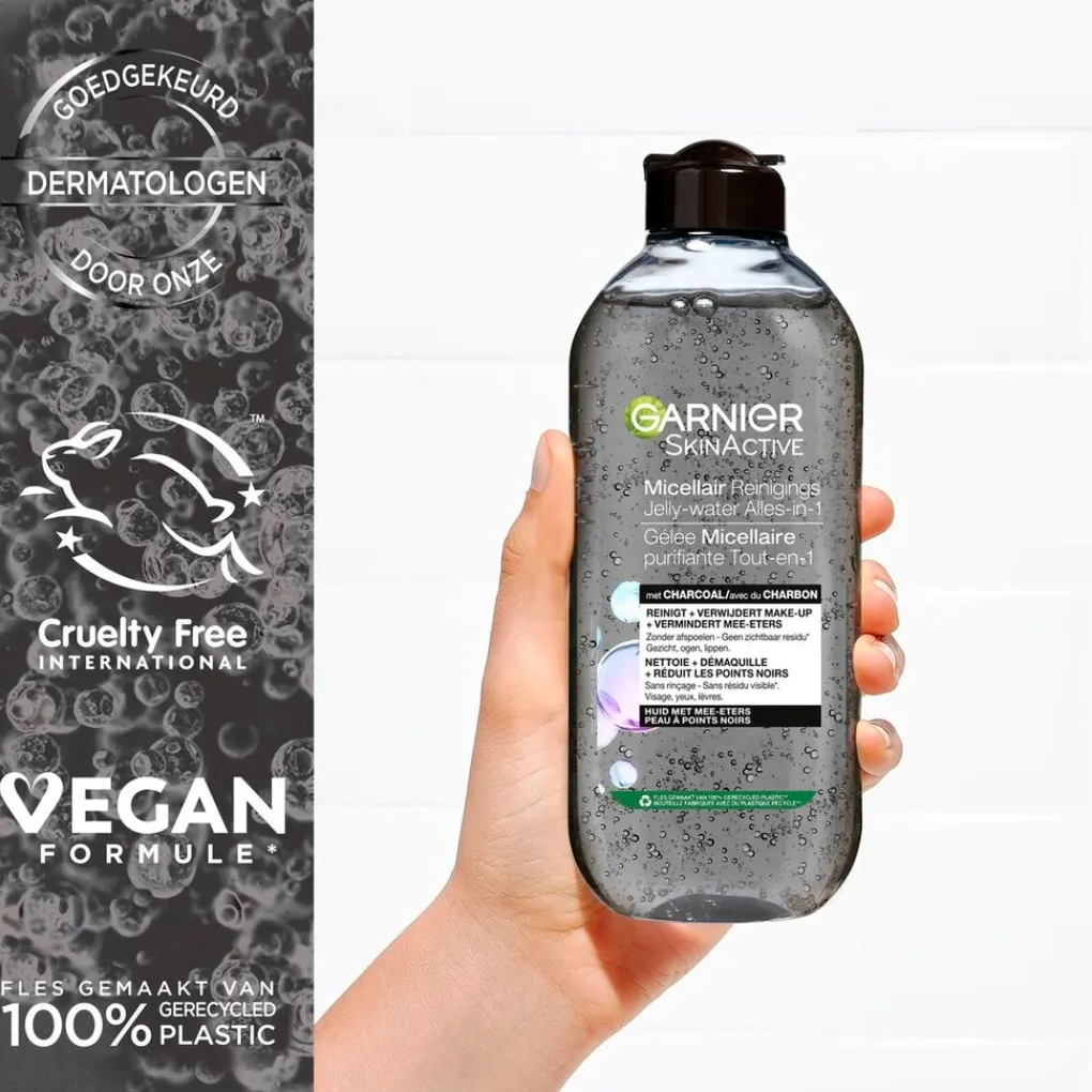 Garnier Skin Naturals Gezichtsreiniging>Garnier SkinActive Alles-in-1 Micellair Reinigend Jelly-water met Charcoal