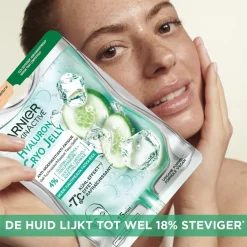 Garnier Skin Naturals Gezichtsmaskers>Garnier SkinActive Cryo Jelly Anti-Vermoeidheid Gezichtsmasker met Hyaluronzuur