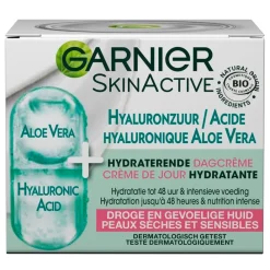 Garnier Skin Naturals Dagcreme>Garnier SkinActive Hyaluronzuur en Aloë Vera Hydraterende Dagcrème
