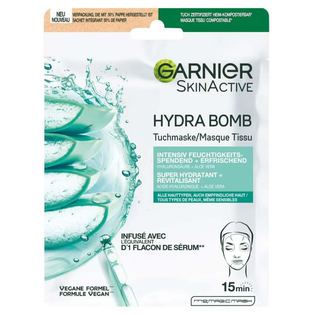 Garnier Skin Naturals Gezichtsmaskers>Garnier SkinActive Hydra Bomb Tissuemasker
