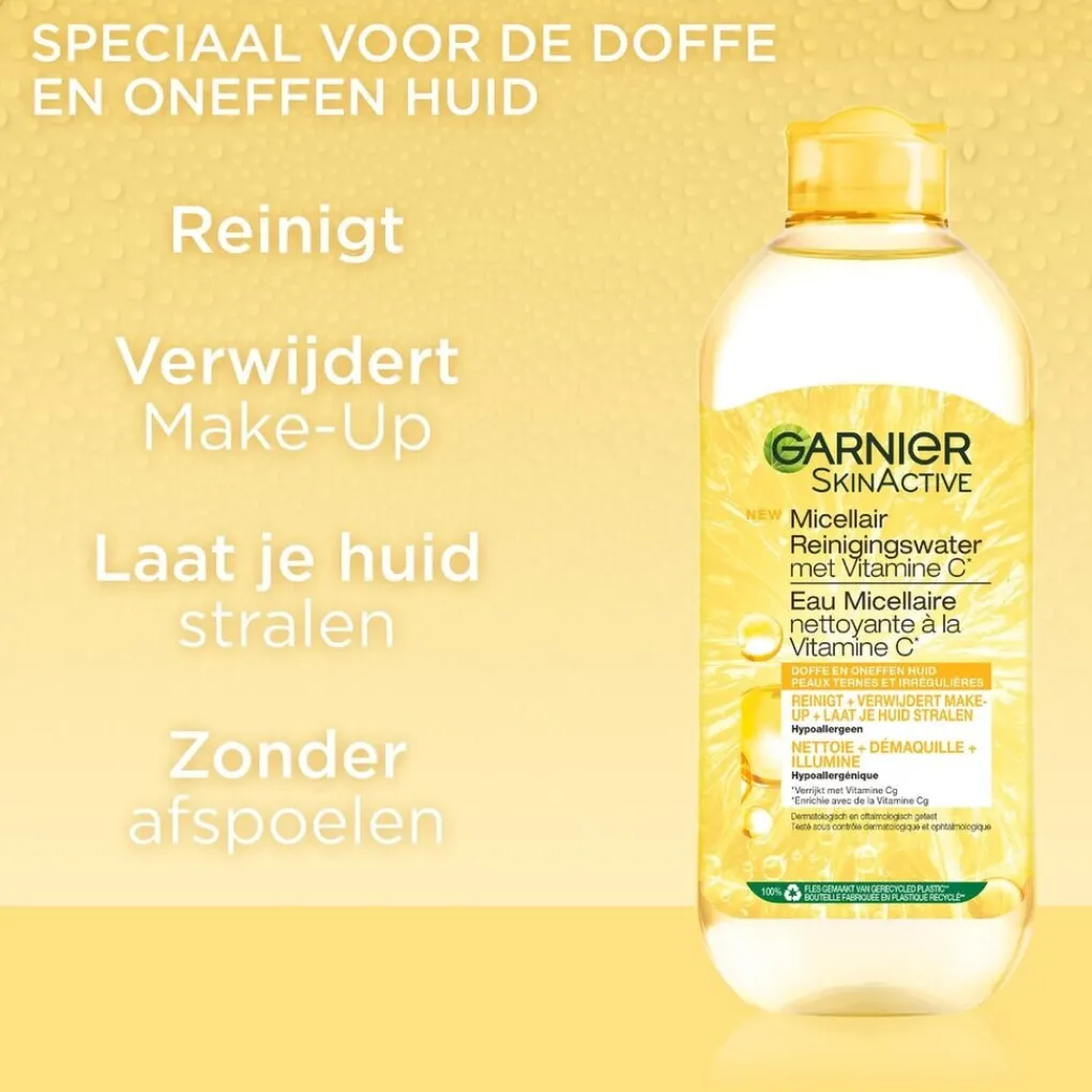 Garnier Skin Naturals Gezichtsreiniging>Garnier SkinActive Micellair Reinigingswater met Vitamine C