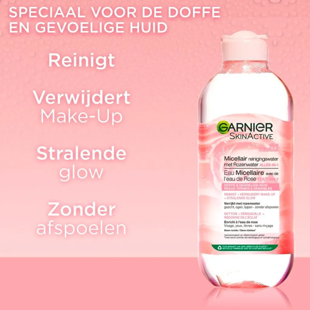Garnier Skin Naturals Gezichtsreiniging>Garnier SkinActive Micellair Reinigingswater met Rozenwater