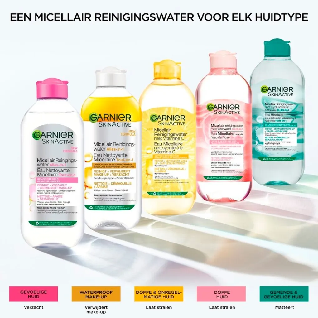 Garnier Skin Naturals Gezichtsreiniging>Garnier SkinActive Micellair Reinigingswater met Rozenwater