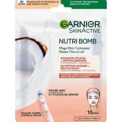 Garnier Skin Naturals Gezichtsmaskers>Garnier SkinActive Nutri Bomb Kokos Tissuemasker