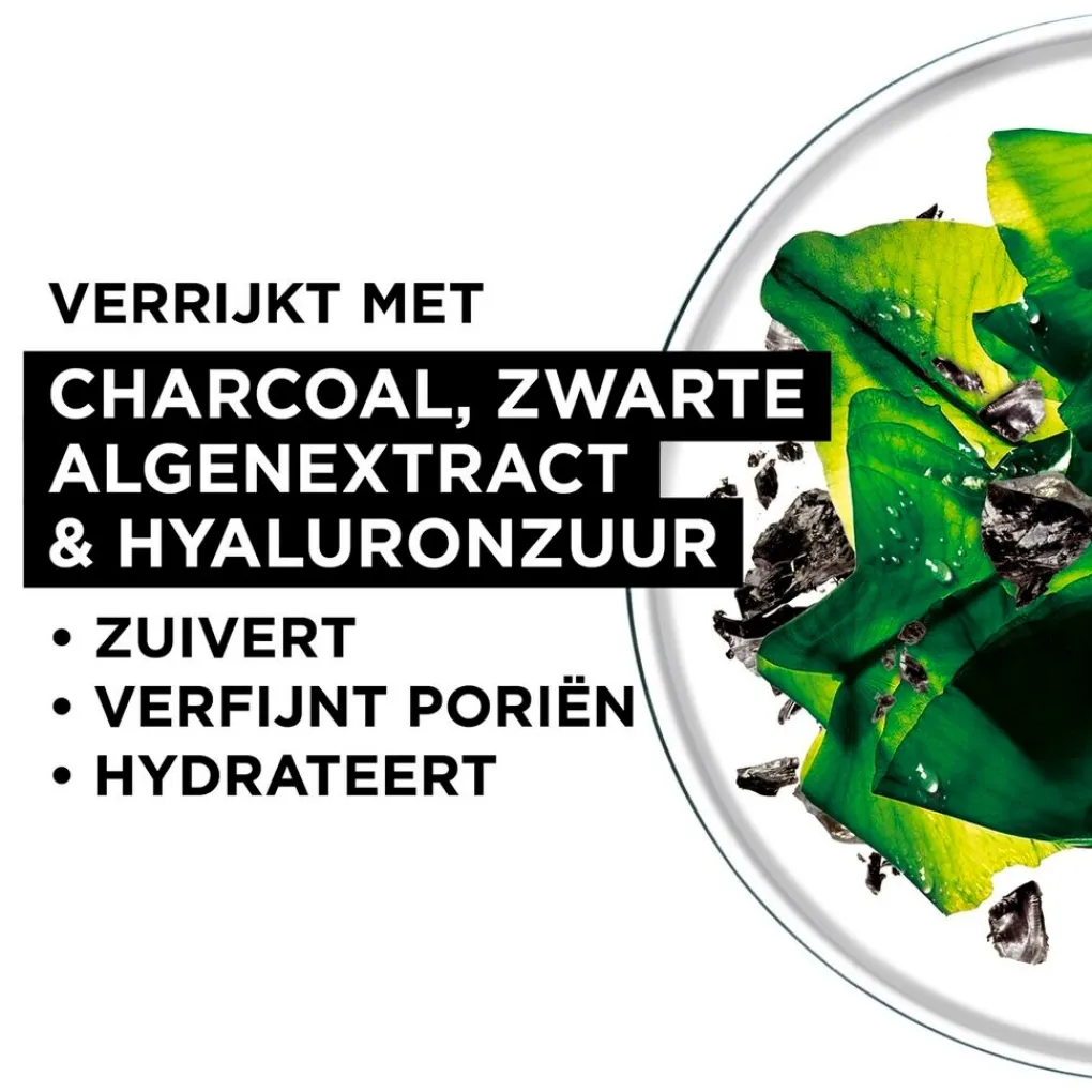 Garnier Skin Naturals Gezichtsmaskers>Garnier SkinActive Pure Charcoal Tissuemasker