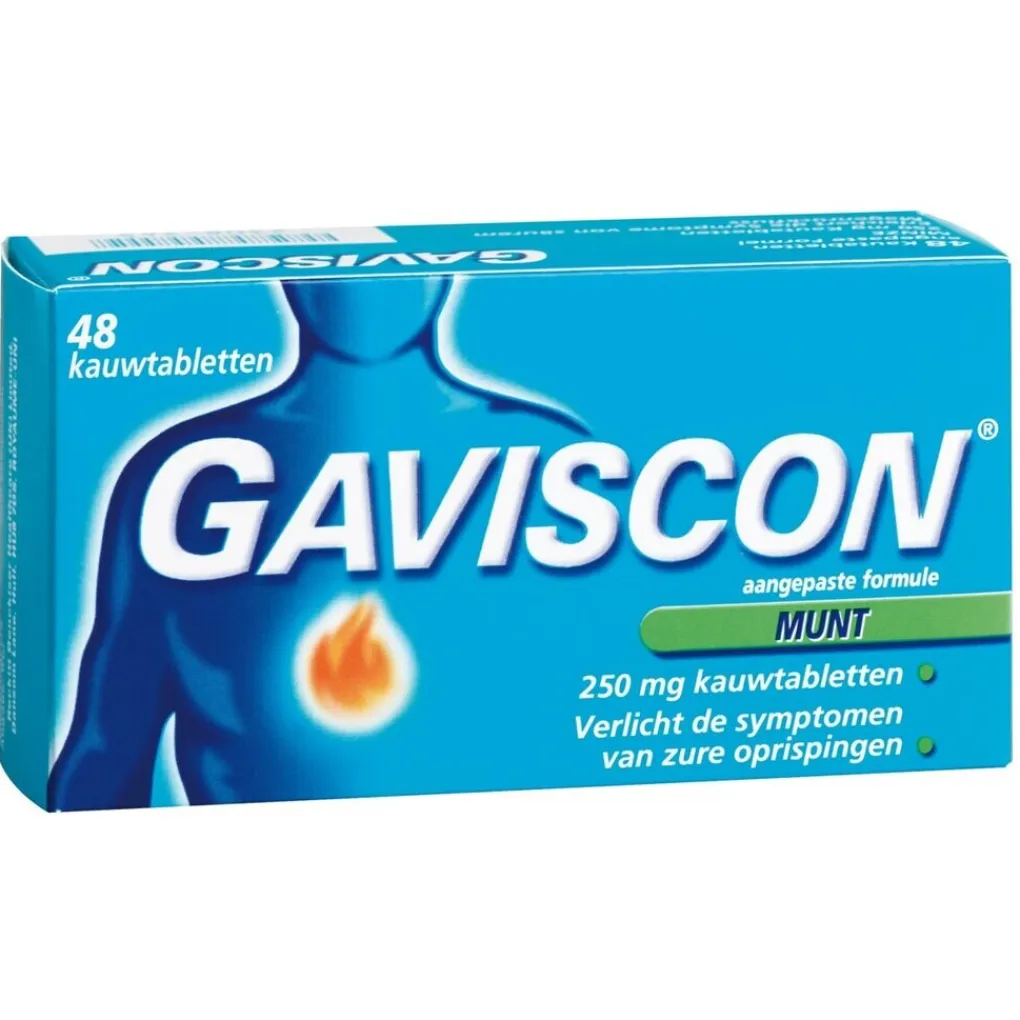 Gaviscon Maag- En Of Darm>Munt Kauwtabletten