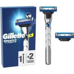 Heren Gillette Scheerapparaten>Mach3 Turbo Scheersysteem