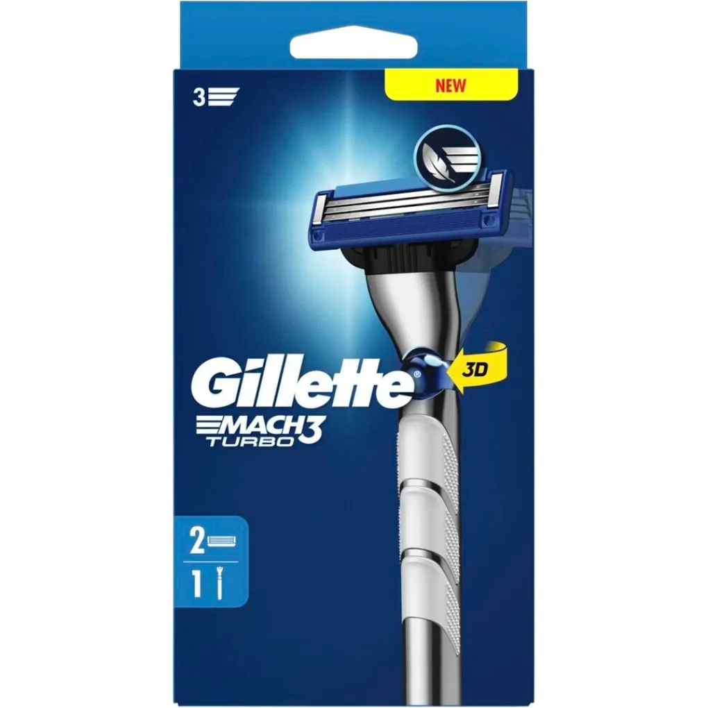 Heren Gillette Scheerapparaten>Mach3 Turbo Scheersysteem