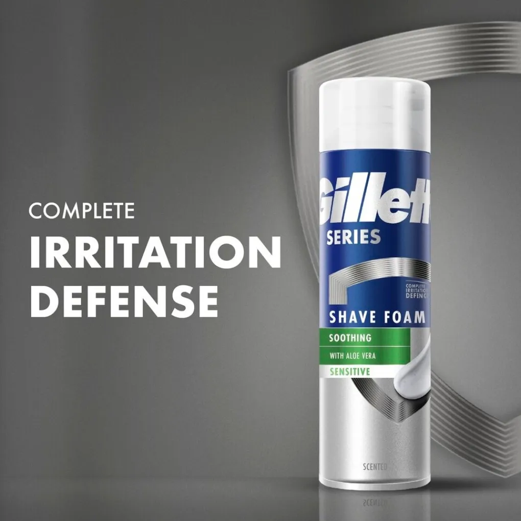 Heren Gillette Scheerschuim En Scheergel>Series Scheerschuim voor de Gevoelige Huid