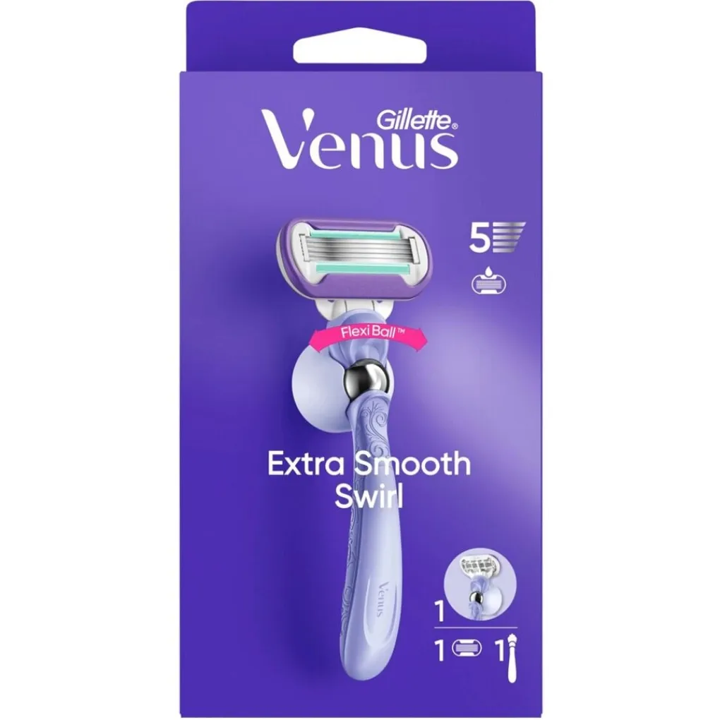 Heren Gillette Venus Scheerapparaten>Extra Smooth Swirl Scheersysteem