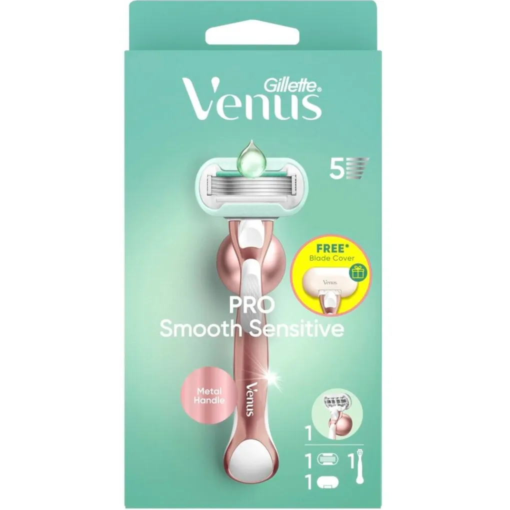 Heren Gillette Venus Scheerapparaten>Pro Smooth Sensitive Scheersysteem