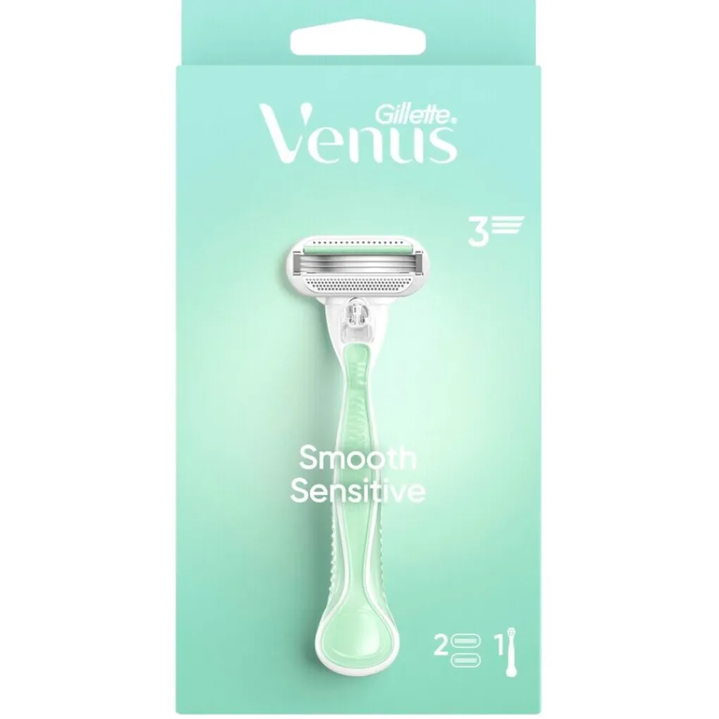Heren Gillette Venus Scheerapparaten>Smooth Sensitive Scheersysteem