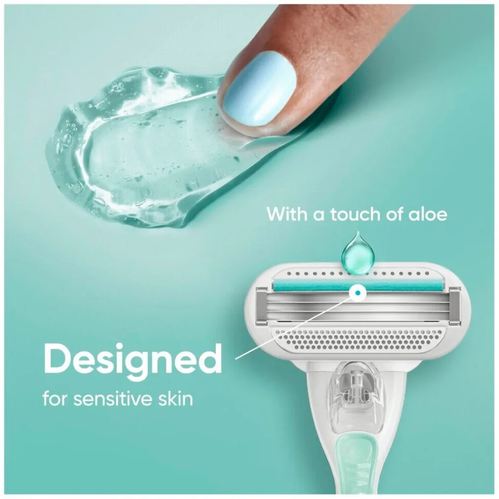 Heren Gillette Venus Scheerapparaten>Smooth Sensitive Scheersysteem