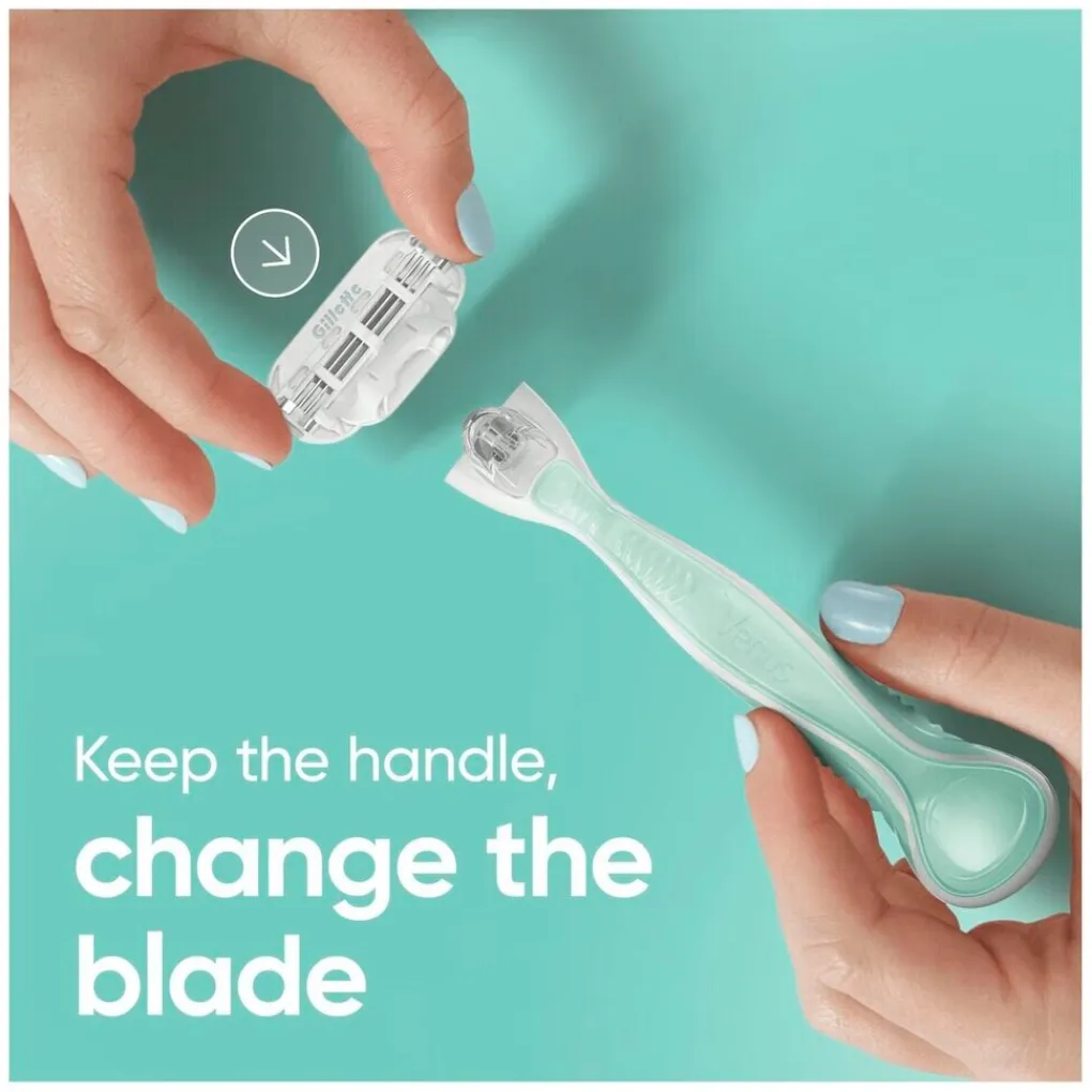 Heren Gillette Venus Scheerapparaten>Smooth Sensitive Scheersysteem