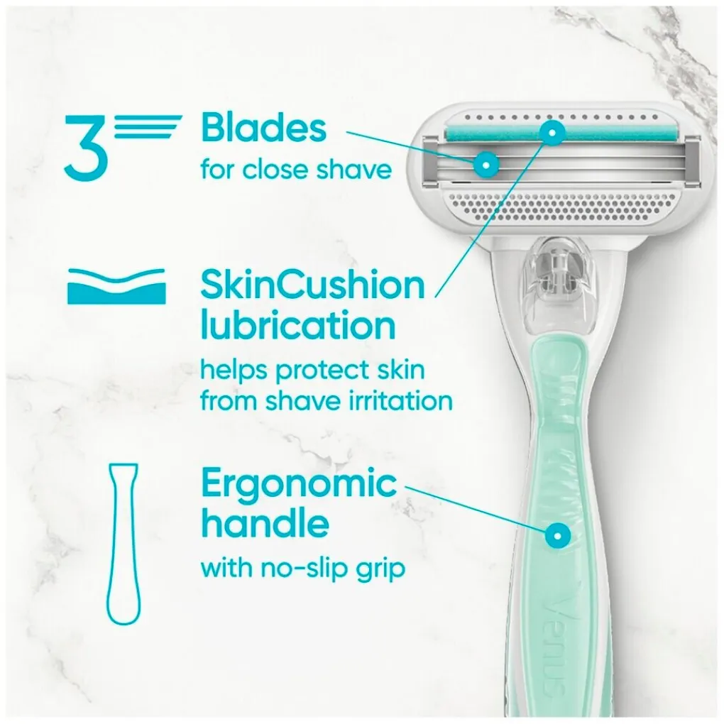 Heren Gillette Venus Scheerapparaten>Smooth Sensitive Scheersysteem
