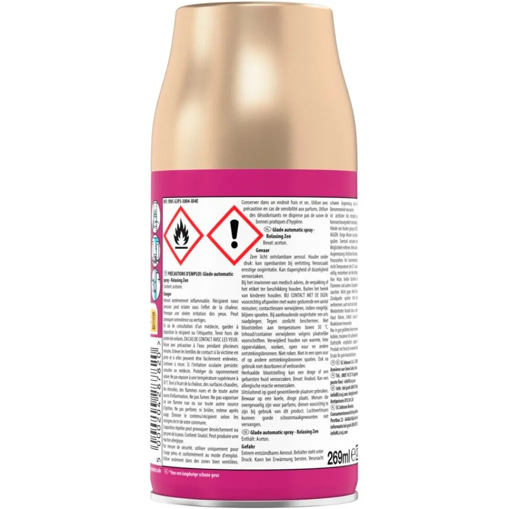 Glade by Brise Luchtverfrissers>Glade Automatic Spray Relaxing Zen Navulling