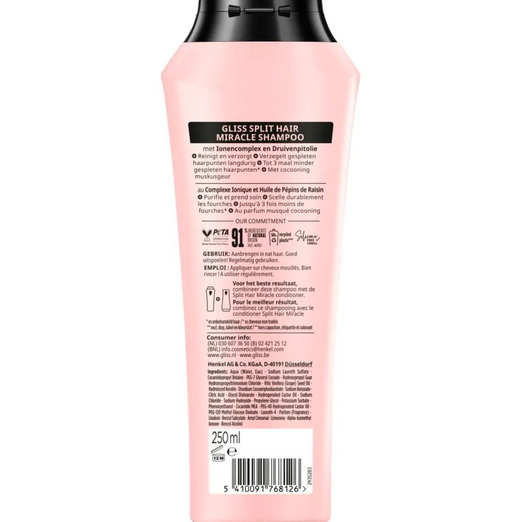 Gliss Shampoo>Split Hair Miracle Sealing Shampoo