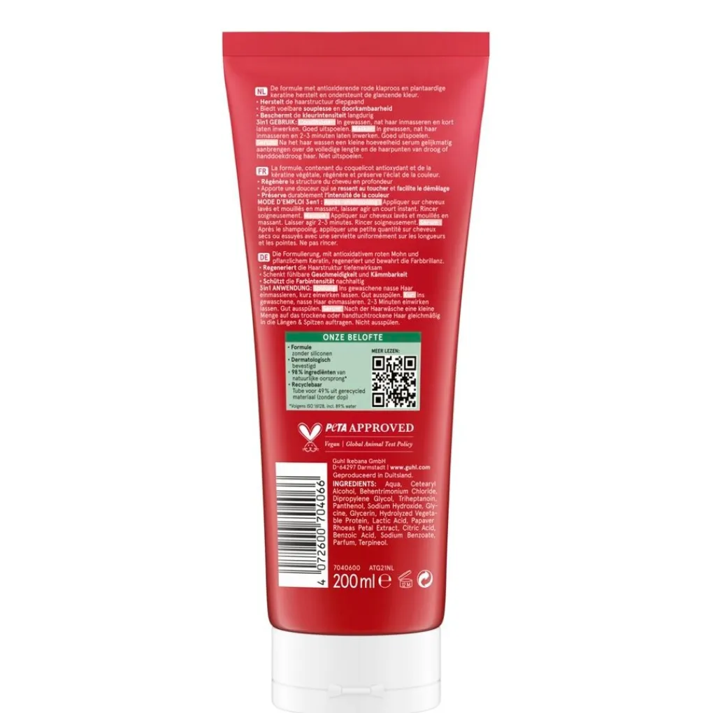 Guhl Haarmasker>3-In-1 Bescherming & Verzorging Masker, Serum & Conditioner