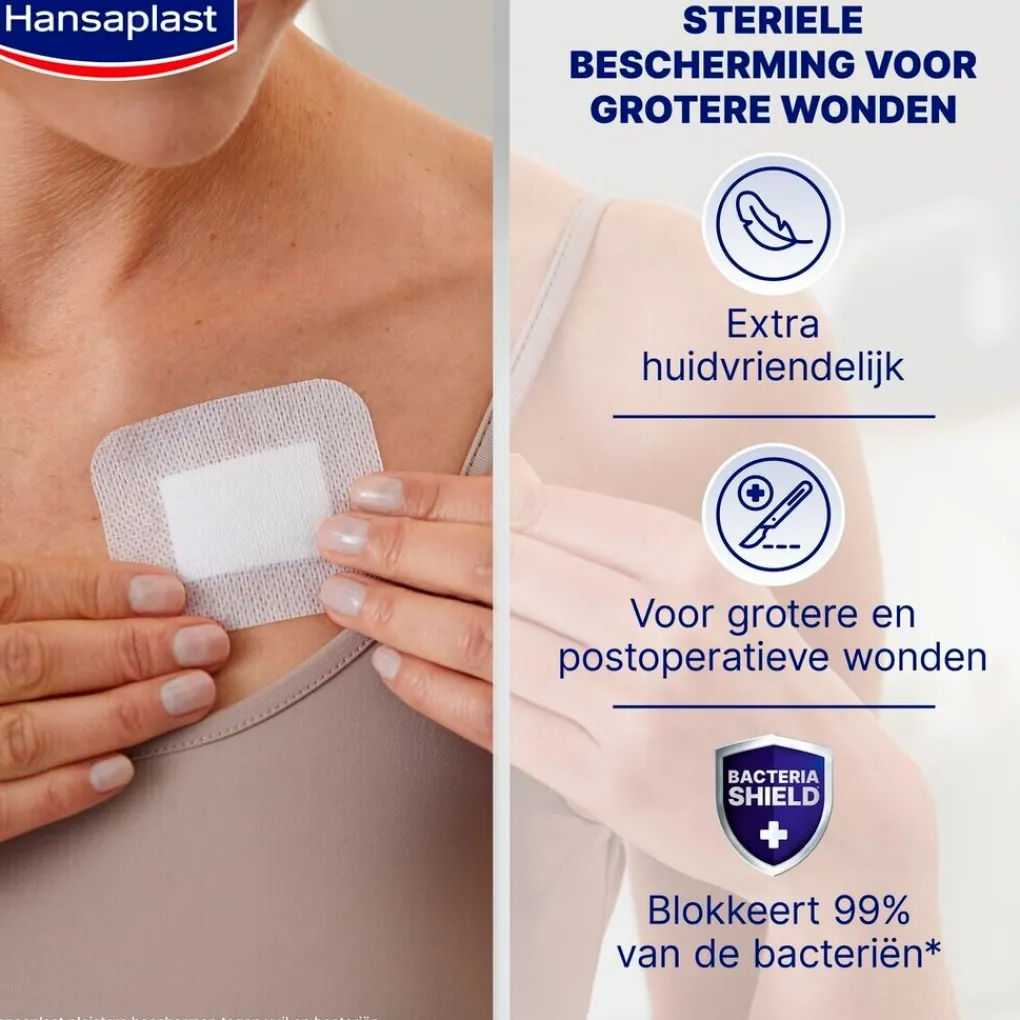 Hansaplast Pleisters>Sensitive XL Sterile Pleisters