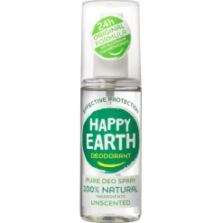 Happy Earth Deospray>100% Natural Geurloze Deodorant Spray