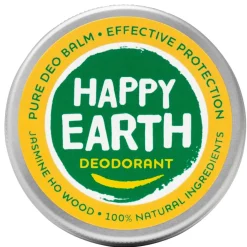 Happy Earth Deodorant Creme>100% Natural Jasmine Ho Wood Deodorant Balm