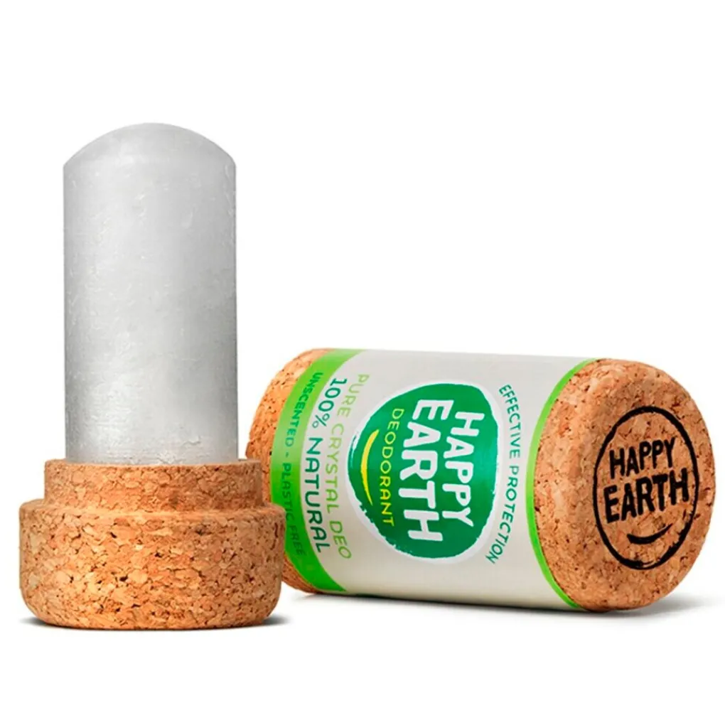 Happy Earth Deostick>100% Natural Pure Crystal Geurloze Deodorant Stick