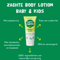 Happy Earth Baby Huidverzorging>Baby & Kids 100% Natural Soft Bodylotion