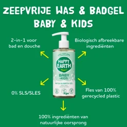 Happy Earth Baby Bad- En Doucheverzorging>Baby & Kids 100% Natural Wash & Bath Gel