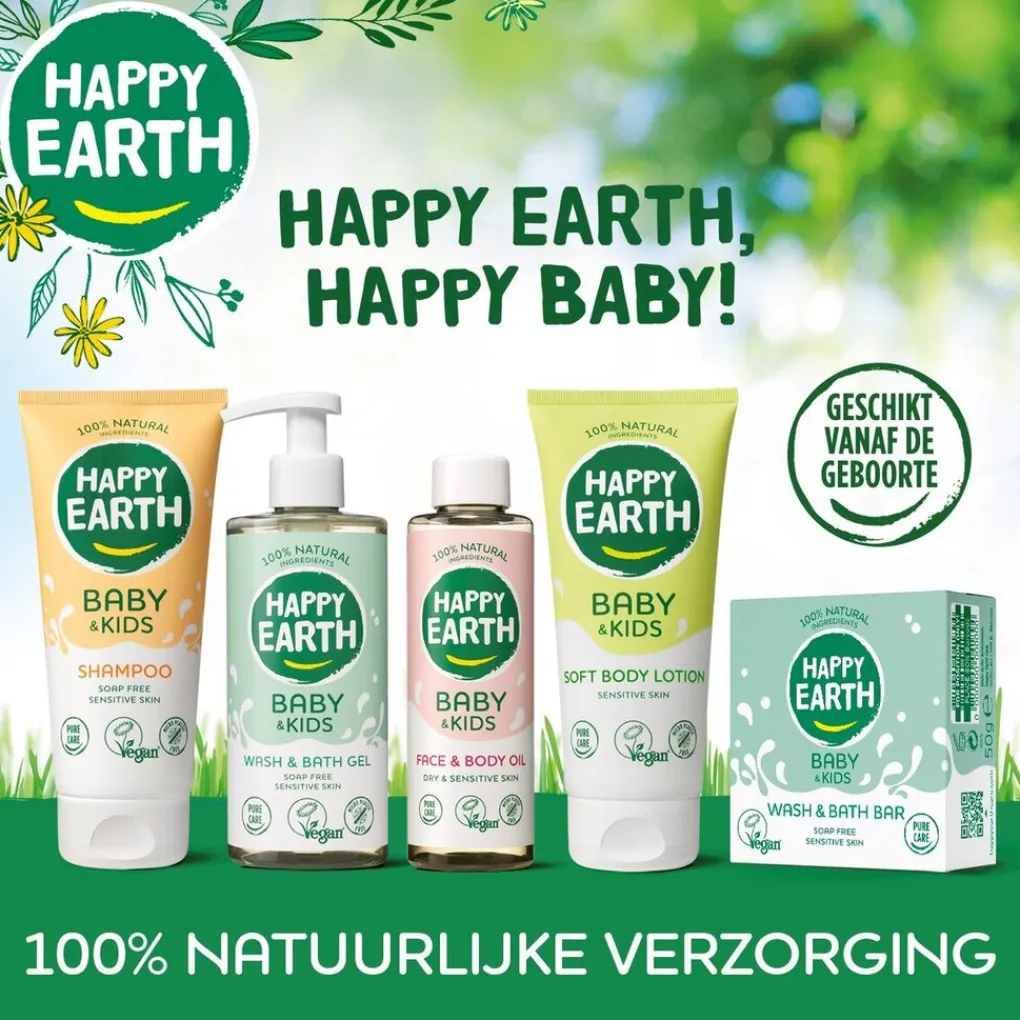 Happy Earth Baby Huidverzorging>Baby & Kids 100% Natural Face & Body Oil
